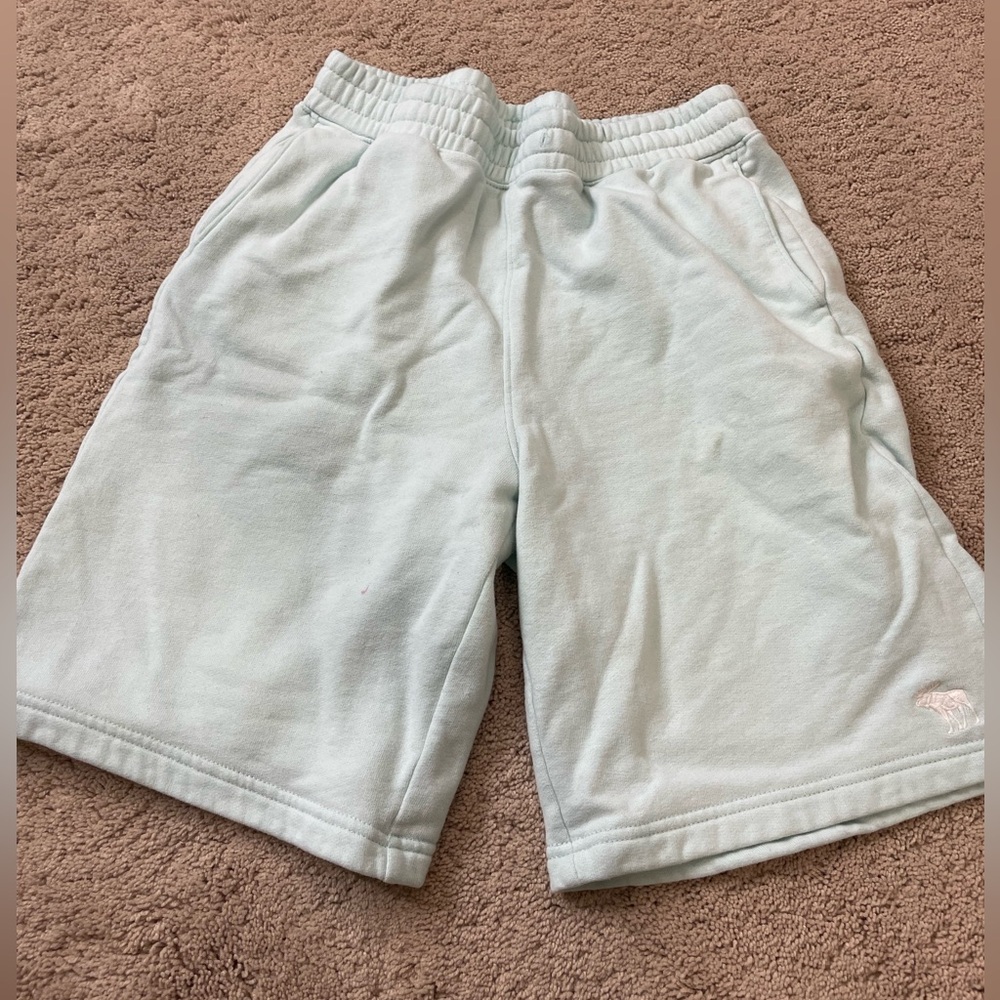 abercrombie kids boys light blue shorts size 15/16